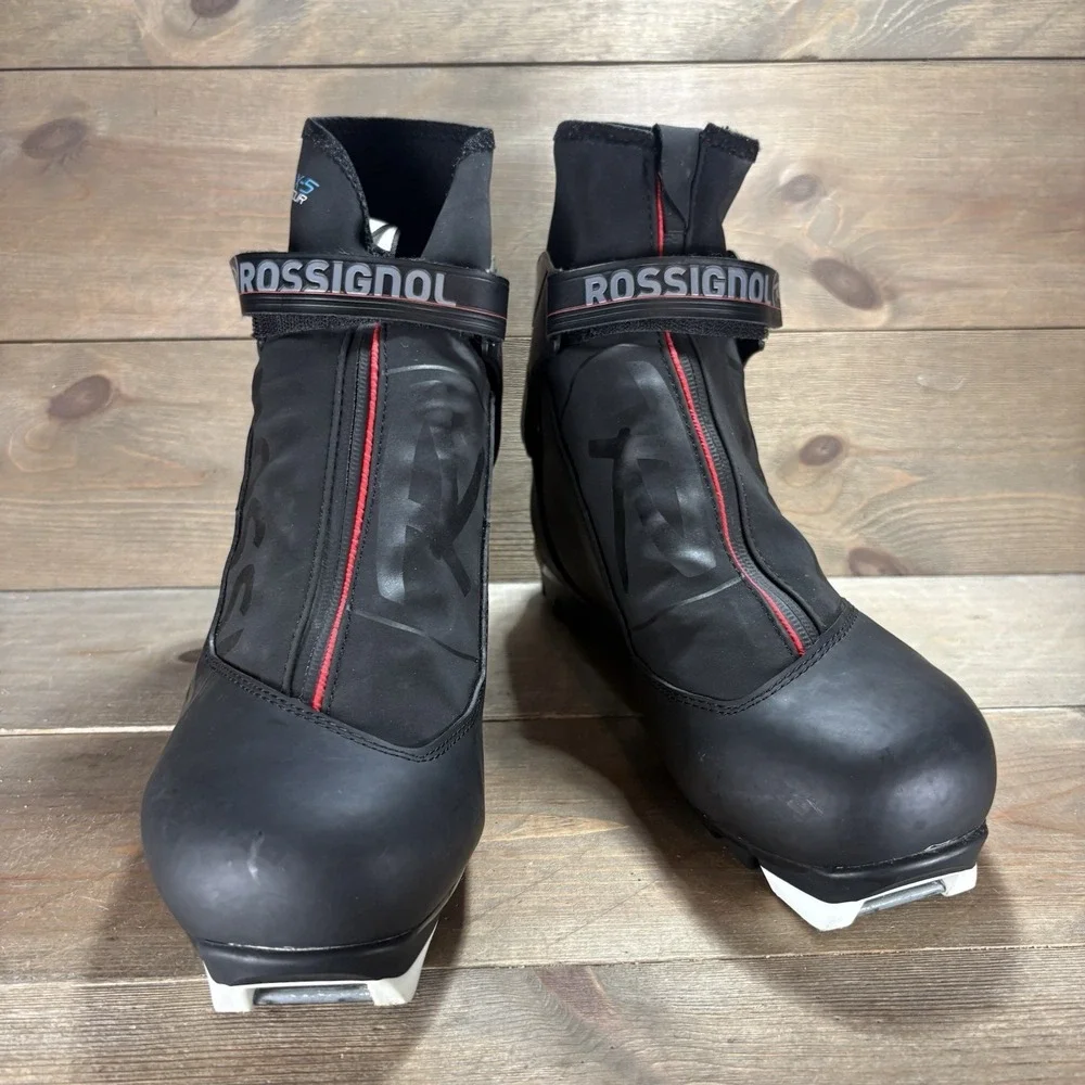 rossignol XC-5 mens size 44 shoes black athletic touring cross country boots